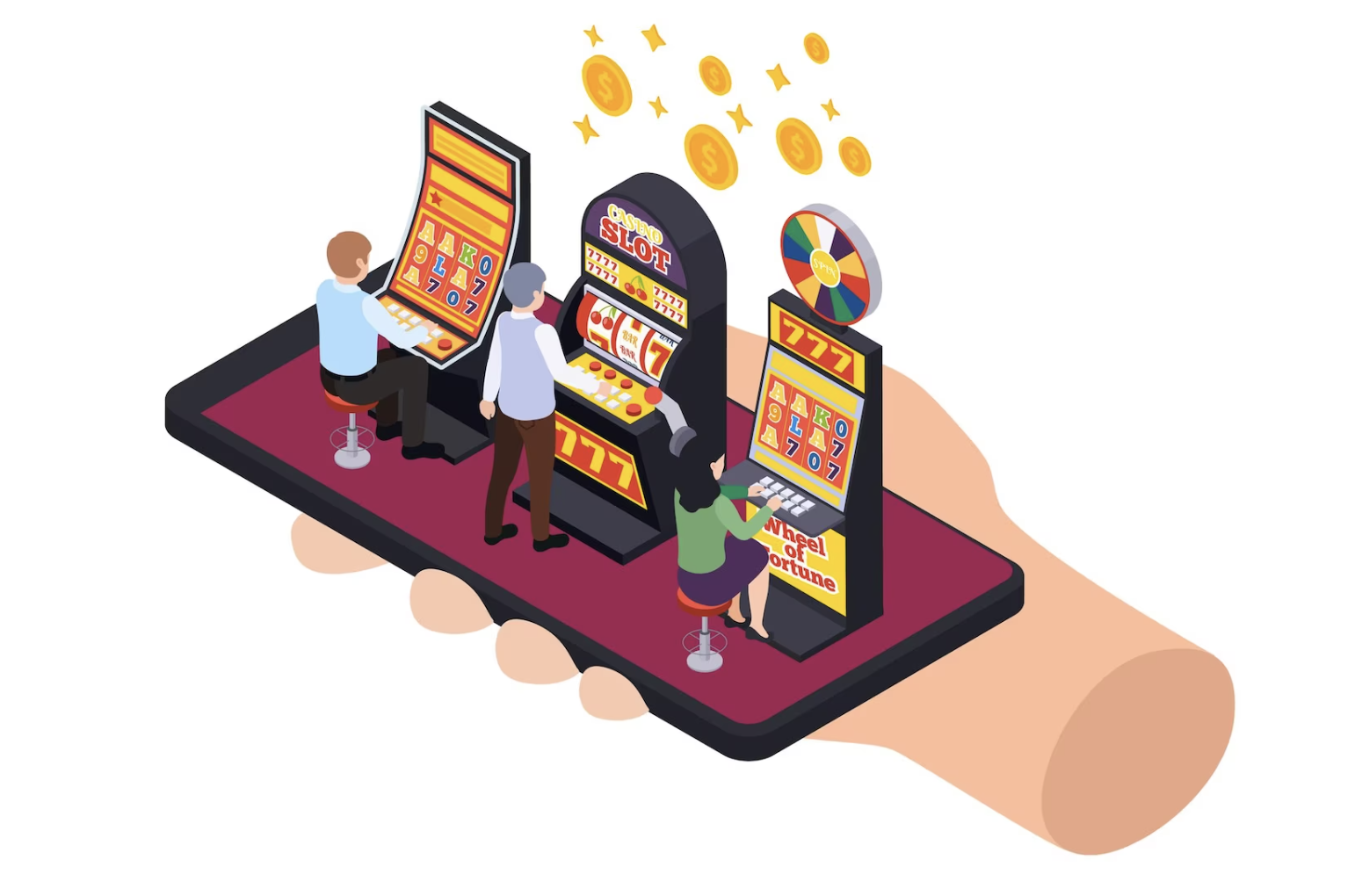 オンラインカジノの図解。